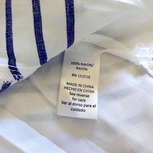 Holly + isadora black and white striped button front blouse - Picture 6 of 7